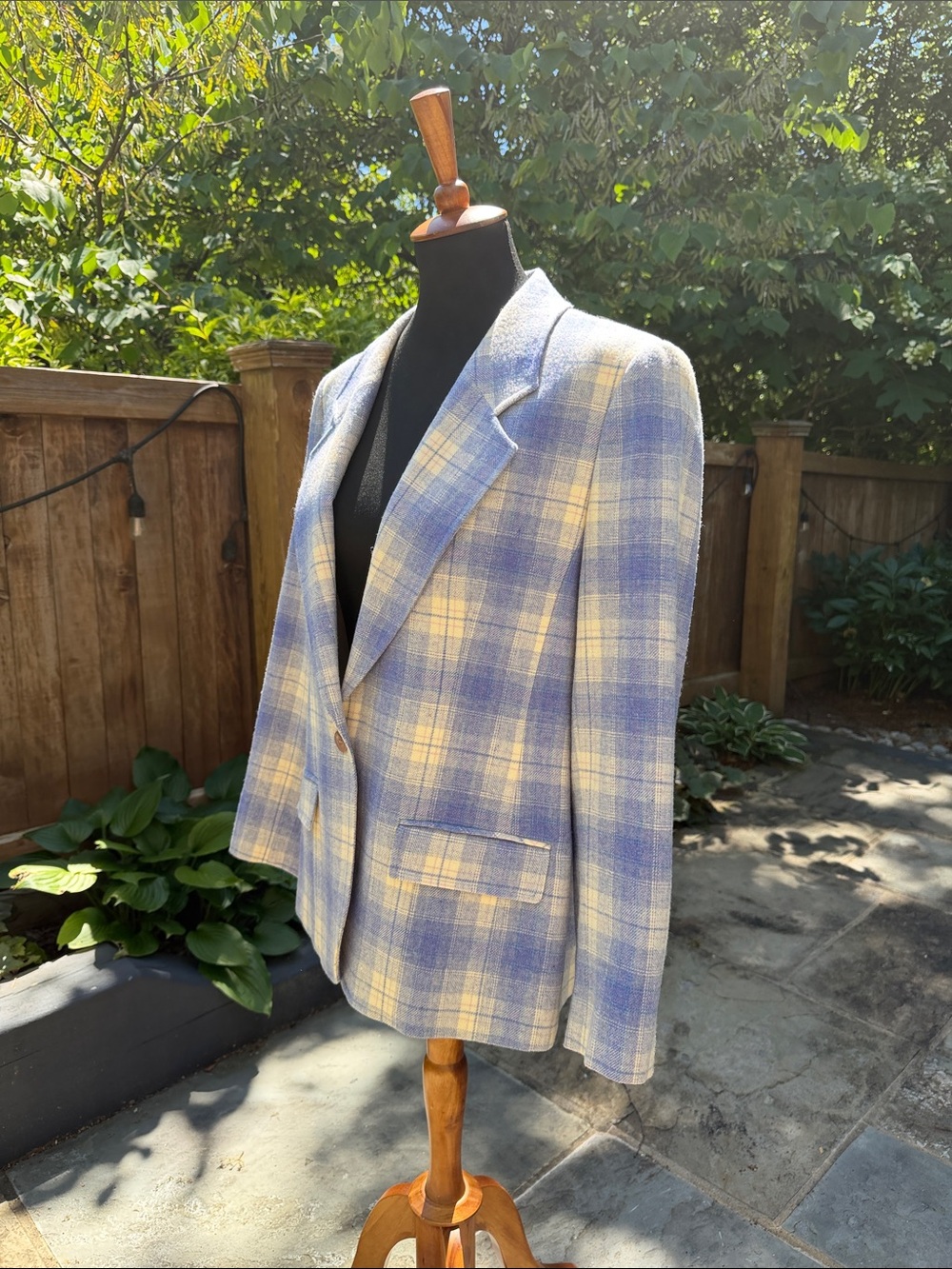 Vintage Pendleton Wool Plaid Blazer - Picture 5 of 12